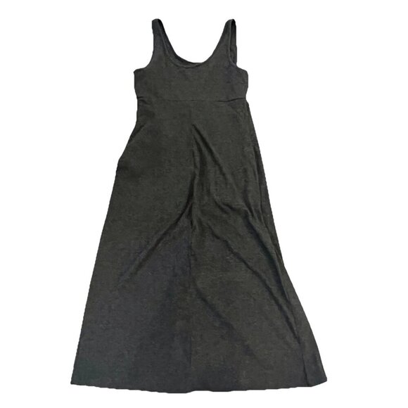 NINE BRITTON Women’s Amber Maternity Knit Midi Wrap Dress Size Large Grey Ribbed - Picture 3 of 7